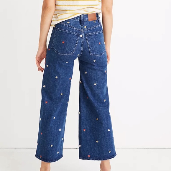 Madewell Wide-Leg Crop Jeans Embroidered Edition - Picture 4 of 12